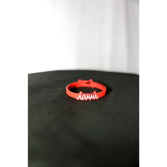 Red & Black Swirl Wristband